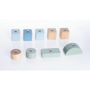 Autojeřáb s magnetem - dřevěná skládačka 14 dílů Cubika