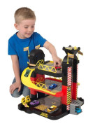 3 patrová garáž s 5 autíčky Teamsterz 