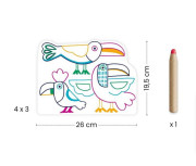 Kouzelné vybarvování - Tukan a přátelé Djeco