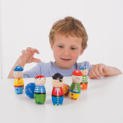 Dřevěné kuželky Piráti Bigjigs Toys