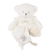 Dárková sada Plyšový medvídek s dečkou 30 cm béžový Doudou