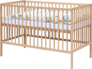 Dětská postýlka s kompletní výbavou přírodní 120 x 60 cm Dambi Scarlett 
