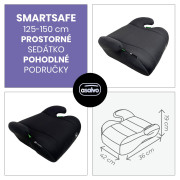 Smartsafe podsedák 125 - 150 cm bez isofixu Asalvo
