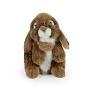 Plyšový králík hnědý stojící 18 cm Eco-Friendly Rappa