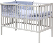 Postýlka 120 x 60 cm s kompletní výbavou Toro - šedá ROZBALENO