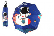 Deštník Vesmír skládací 25 cm modrý