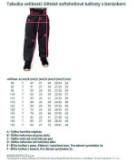 Dětské softshellové kalhoty s beránkem Lamb Black Esito