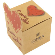 Ponožky pro zamilované Darling černé se srdíčky design 1 (3 páry) 