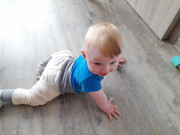 Protiskluzové kalhoty pro děti na lezení Ovečka šedé