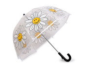 Dívčí průhledný deštník květy