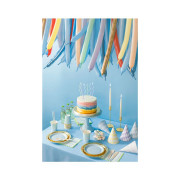 Svíčky dortové úzké spirály pastelové 8 ks