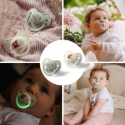 Dudlíky silikonové anatomické 6 - 18 m, 2 ks BabyOno