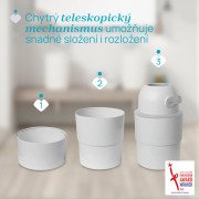 Koš na plenky teleskopický Odour Off na odstranění zápachu Chicco 
