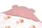 Beránková zavinovačka s kapucí bavlna/beránek Teddy