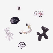 Amulety - ozdoby na boty Amuletz Hello Dog mix Coqui