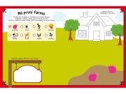 Kniha plná samolepek Farma