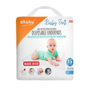 Jednorázové hygienické podložky Akuku Baby Soft 40x60 cm 15ks