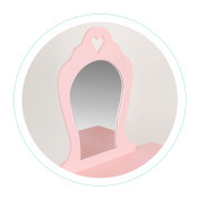 Dětský toaletní stolek se zrcadlem pro holčičku velký