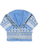 Zimní kojenecký kabátek se stojáčkem Baby Service Etnik zima modrý