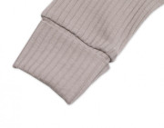 Žebrovaná rostoucí souprava 3D Baby Girl Taupe