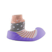 Ponožkové botičky Chameleon Pink Polka