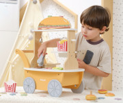 Dřevěný obchod hamburgery Viga