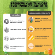 Ultra lehká Modelovací hmota 24 ks Jarmelo Jarmelo