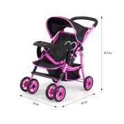 Dětský sportovní kočárek pro panenky Kate Prestige Black Milly Mally