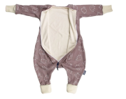 Merino spací pytel s nohavicemi a odepínacími rukávy hnědé ovečky 