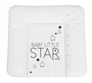 Přebalovací podložka, měkká, Baby Star 85 x 72 cm bílá, Nellys