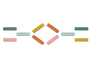 Překážková dráha Balance & Hop 10 ks B-Toys