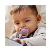 Šidítko Ultra air růžová/zelená 6-18 m obrázek dívka 2 ks Philips Avent