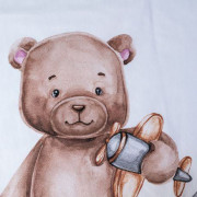 Povlečení do postýlky baby Medvídek "Plane" 100 x 135, 40 x 60 cm Jerry Fabrics