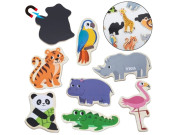 Dřevěné magnety 20 ks divoká zvířátka Viga