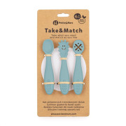 Set 3 ks silikonových tréninkových lžiček Take&Match 6 m+ Petite & Mars