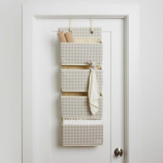 Závěsný organizér Recycled Gringham Beige 3 SPROUTS