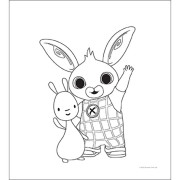 Mini omalovánky s pastelkami Bing