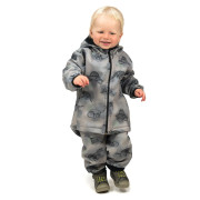 Dětská softshellová bunda Duo Dino dobrodruh - šedá Esito