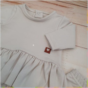 Bavlněná světle béžová sada 3dílná - tunika, legíny, turban Z&Z