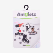 Amulety - ozdoby na boty Amuletz Hokej mix Coqui
