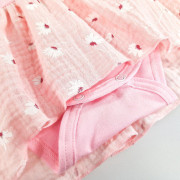 Body šaty tenké KR set Outlast® - růžová baby/sv.růžová kopretiny