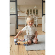 Kamion s auty - dřevěná skládačka 12 dílů Cubika