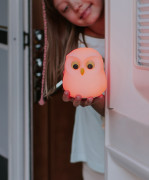 LED silikonová noční lampička Rgb - sova Mary's 