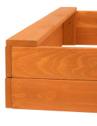 Dětské dřevěné pískoviště s lavičkami 120 x 120 cm Baby Mix