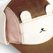 Kšiltovka Ours'on pink - brown s ochranou krku UPF 50+ KiETLA