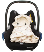 Letní zavinovačka do autosedačky z bio-bavlny