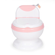 Dětský nočník ve tvaru toalety s vyjímatelnou nádobou a se štětkou 