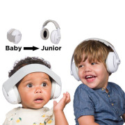 Chrániče sluchu 2v1 Baby & Junior 0-12r White Dooky