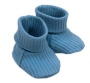 Rostoucí žebrovaný overálek, čepička a botičky Nature - jeans Baby Nellys