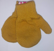 Zimní chlapecké palcové rukavičky pletené Vel. M (3-5 let)
